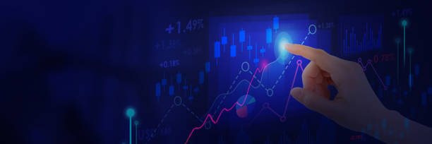 istock Analysis Financial charts showing growing revenue on touch 1271169792