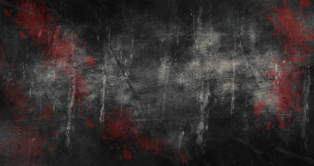 istock Halloween Background with scratches and blood stains 3d illustration 1271182195