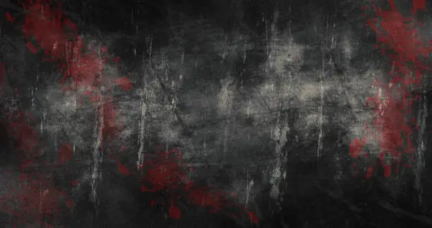Halloween Background with scratches and blood stains 3d illustration