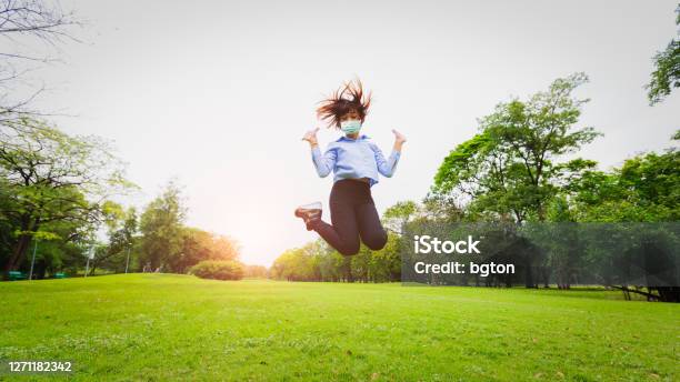 Happy After Quarantine Stock Photo - Download Image Now - 20-24 Years, Backgrounds, COVID-19
