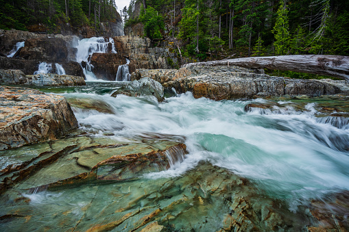 Maligne Canyon Jasper National Park Alberta Canada in summer