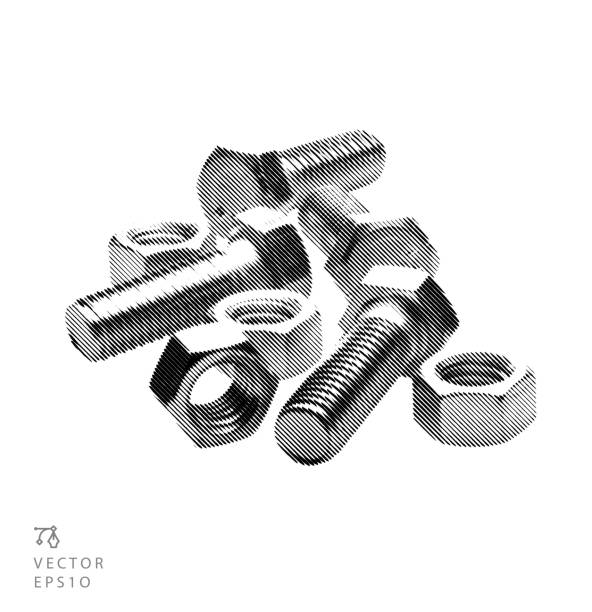 Bolt Thread Bitmap 240+ Threaded Bolt Stock Illustrations, Royalty-Free Vector Graphics ...