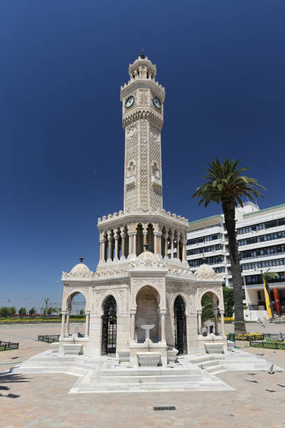istock Izmir Clock Tower in Konak Square, Izmir City, Turkey 1271192336