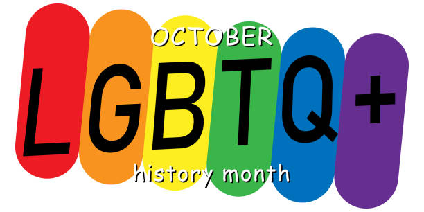 LGBT history month is traditionally celebrated in October. LGBT design for posters, textiles, web banners. All elements are isolated. LGBT history month is traditionally celebrated in October. LGBT design for posters, textiles, web banners. All elements are isolated. lgbt history month stock illustrations