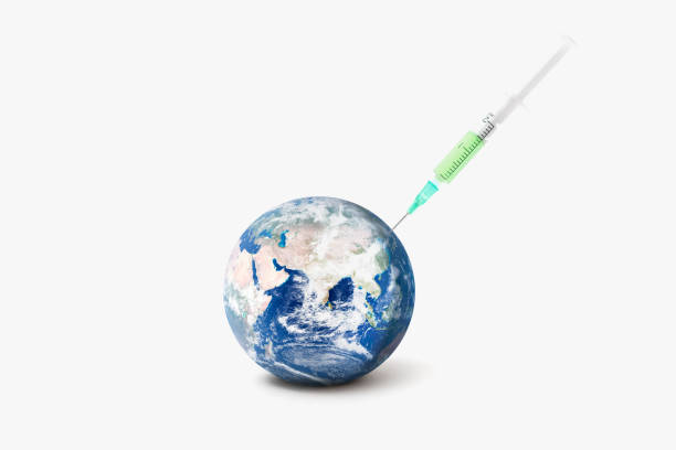 istock Global vaccine against the virus concept graphic 1271196305