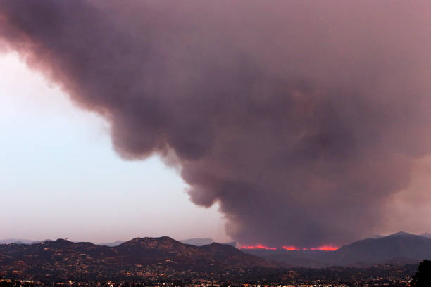 istock Wildfire In Hills Above El Cajon, California 1271201019