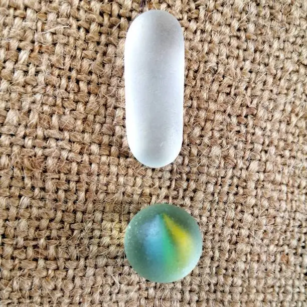 Seaglass and Green Sea Marble