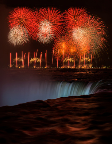 Fireworks on Niagara Falls