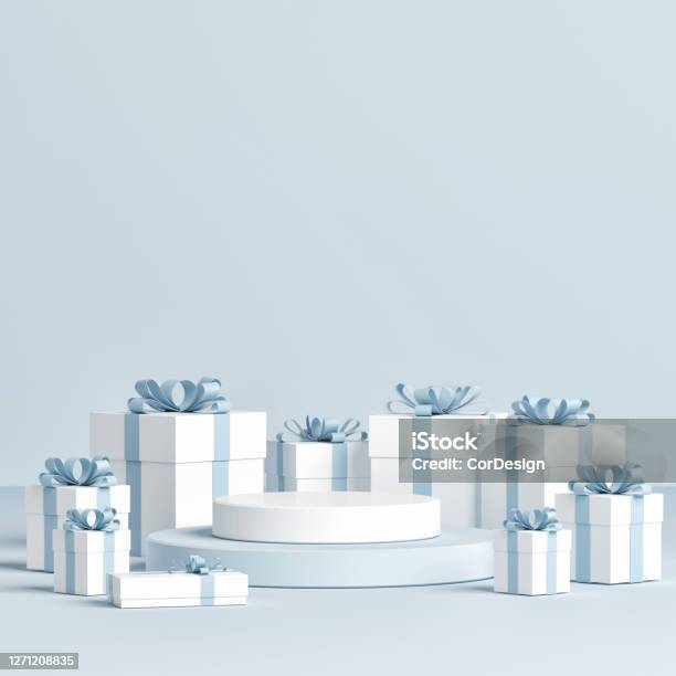 Abstract Celebration Platform For Product Presentation Stock Photo - Download Image Now