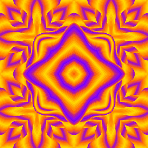 istock Op Art retro futuristic background. Optical illusion 80s background. 1271213970