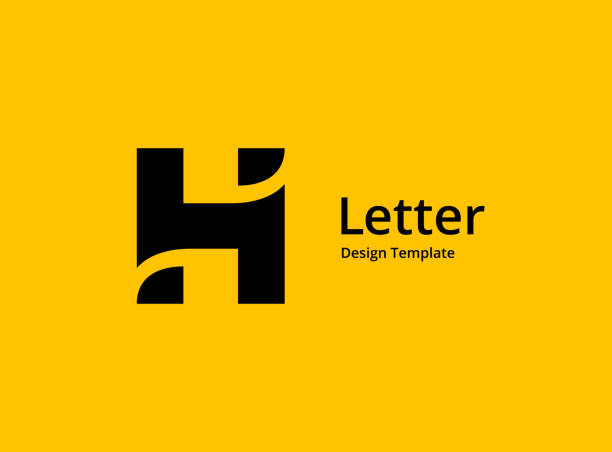 Letter H icon Letter H icon letter h stock illustrations