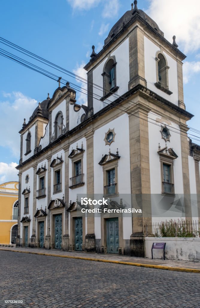 Madre de Deus Church in Recife downtown Recife, Pernambuco, Brazil:Catholic temple opened in 1709 2020 Stock Photo