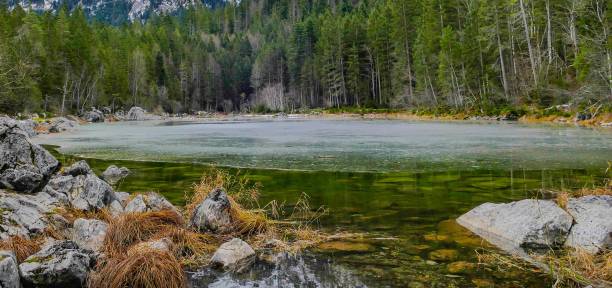 istock Panorama Alpine Mountain Lake 1271226319