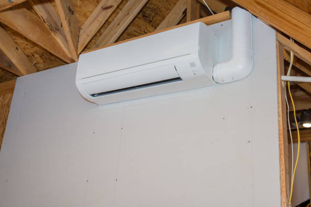 istock Mini-split ductless air conditioning unit installed in unfinished room 1271242531