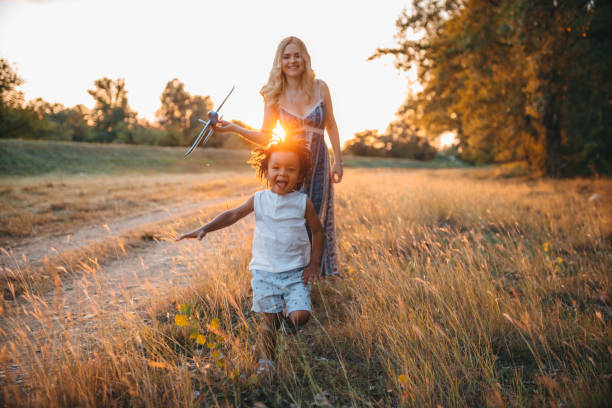 istock Mother and son having fun outdoors 1271242575
