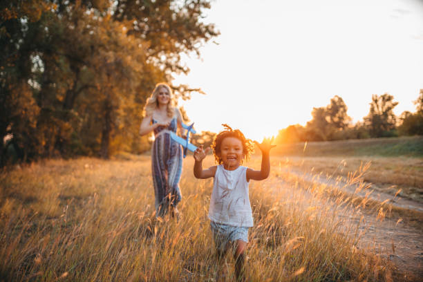 istock Mother and son having fun outdoors 1271242590