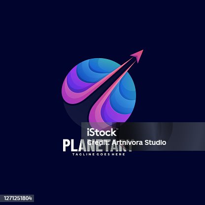 istock Vector Illustration Planet Gradient Colorful Style. 1271251804