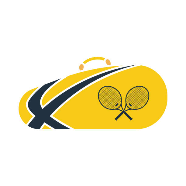 ilustrações, clipart, desenhos animados e ícones de ícone da bolsa de tênis - tennis open