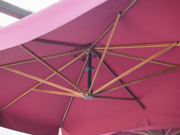 istock bordeaux red umbrella for alfresco bar 1271264835