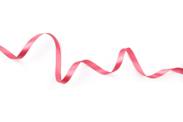 istock beautiful pink satin curly ribbon isolated on white background 1271270245
