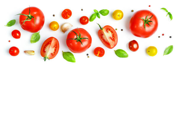 istock Fresh ripe tomatoes and seasonings 1271287080