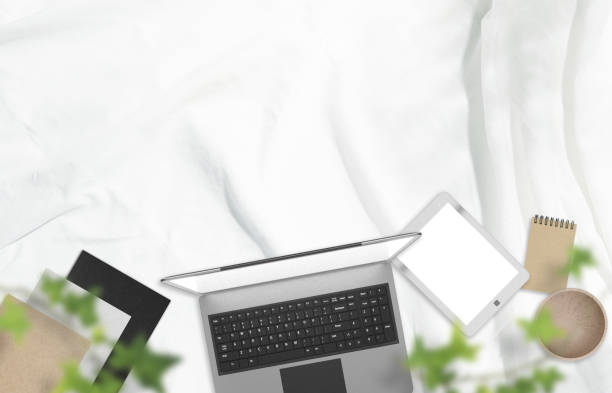 istock White room and PC equipment in the image of remote work 1271287156