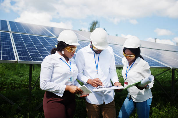 istock African american technician near solar panels. 1271288638