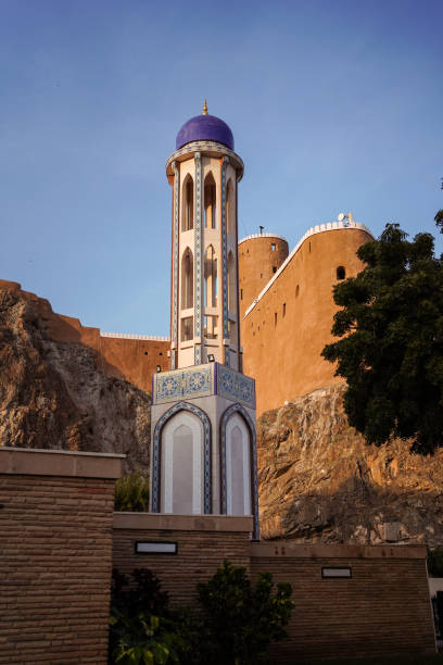beautiful mosque near al mirani fort - al mirani imagens e fotografias de stock