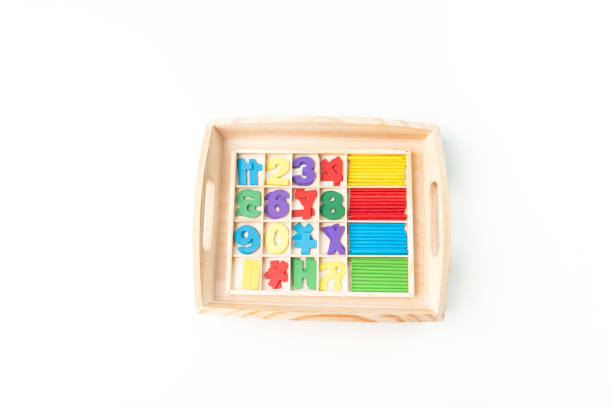 istock Montessori material. Hand of a child. 1271290290