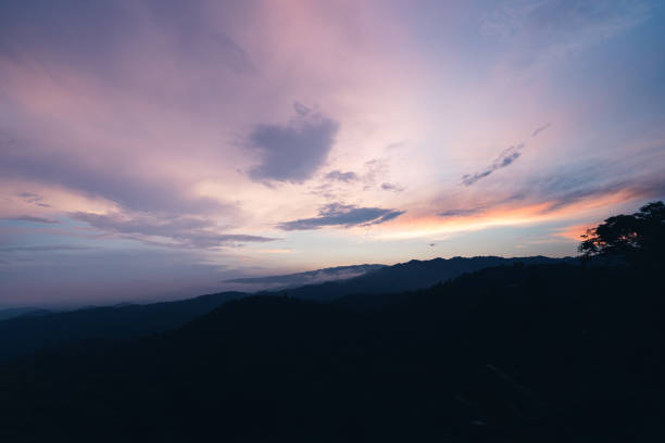 istock Mountains and green trees after the rain 1271296467