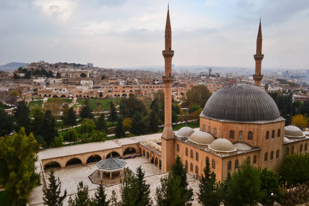 istock dramatic panoramic city view from fort with Mevlid Halil Mosque minaret 1271296470
