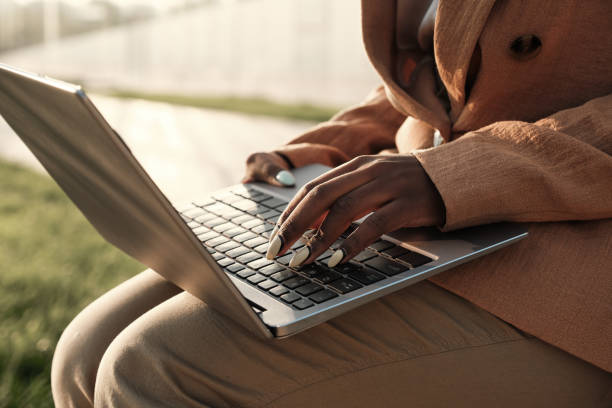 istock Woman typing on laptop 1271297136