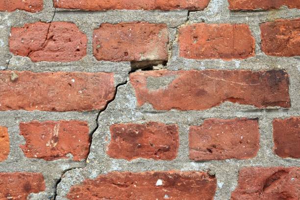 istock Old brick wall. Texture of old weathered brick wall panoramic background 1271299971