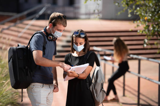 istock Young students standing in a promenade. 1271302084