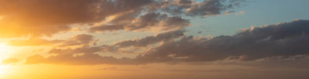 istock Amazing panoramic cloudscape at sunset in La Manche 1271304421
