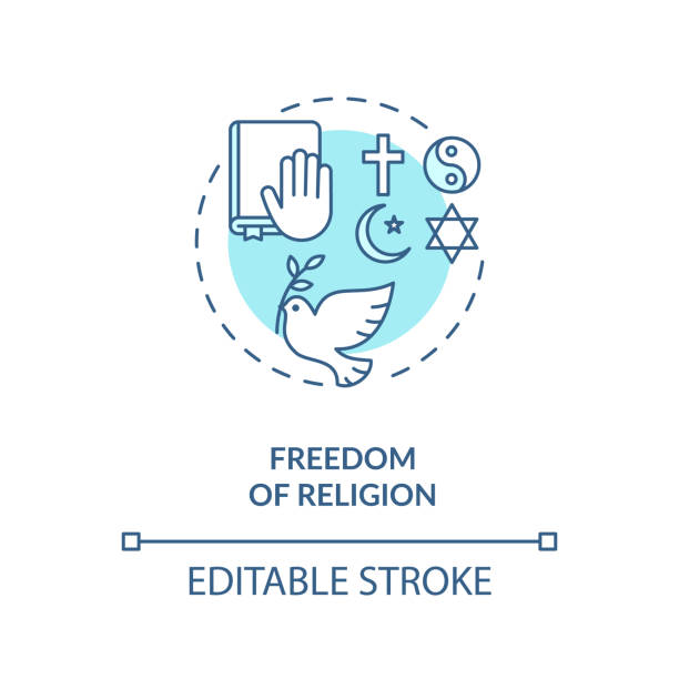 religionsreligionsfreiheitssymbolik - religious icon stock-grafiken, -clipart, -cartoons und -symbole