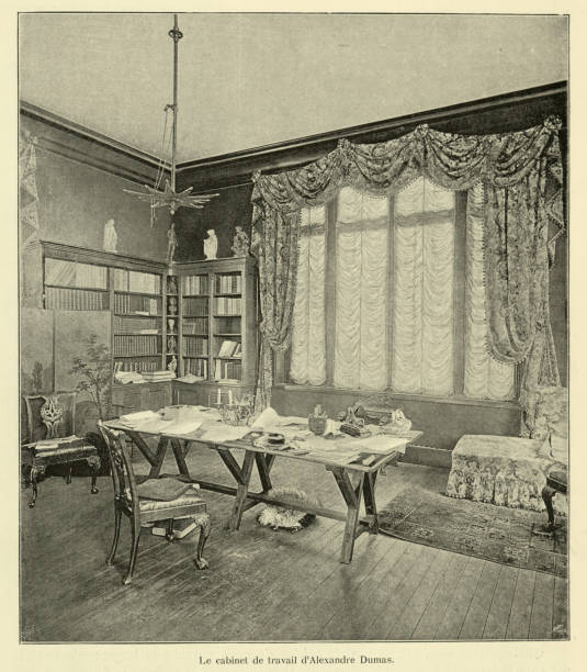 istock Alexandre Dumas' study, 19th Century, Victorian french home interior 1271311843