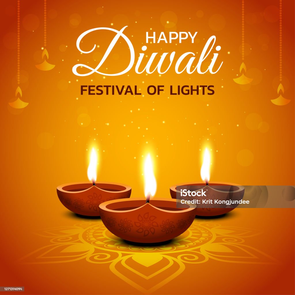 Happy Diwali Vector Stock Illustration - Download Image Now ...