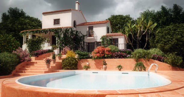 istock Luxury Mediterranean Style Villa 1271317186