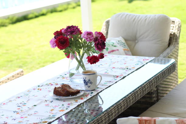 istock Coffee and cake time with beautiful details 1271318043