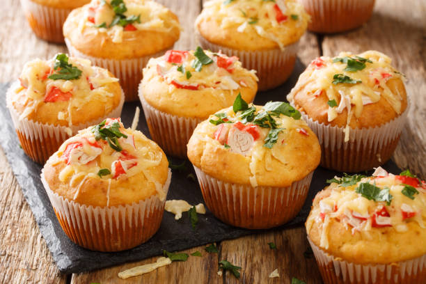 istock American snack corn muffins stuffed with crab herbs and cheese close-up on a slate board. horizontal 1271320220