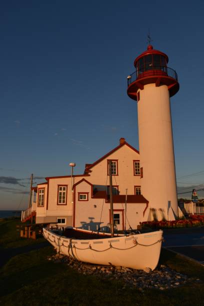 matane - lighthouse local landmark blue canada zdjęcia i obrazy z banku zdjęć