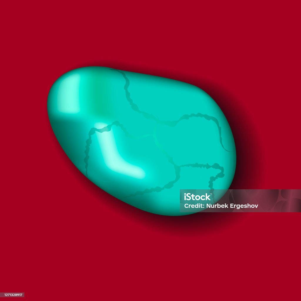 Turquoise Rocks Red Vector Turquoise Stone Vector Illustration Stock Illustration - Download Image ...