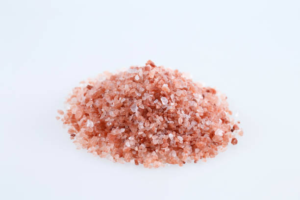 istock Pink himalayan salt isolated on white background. 1271332616