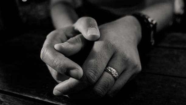 istock Women wearing the ring on the her left  finger. 1271336518