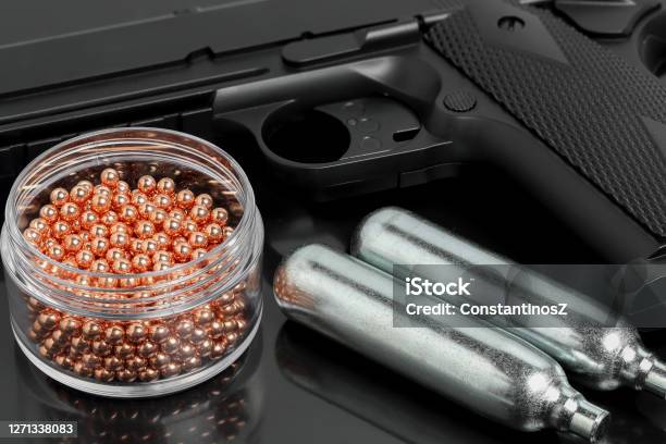 Gas Airsoft Pistol Stock Photo - Download Image Now - Airsoft Gun, Airsoft  - Sport, Carbon Dioxide - iStock