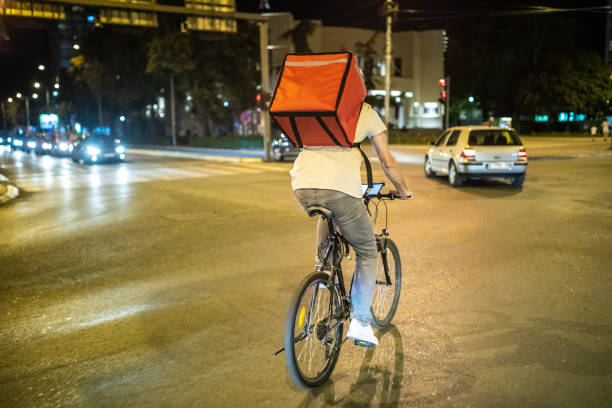 istock Food delivery at night 1271339964