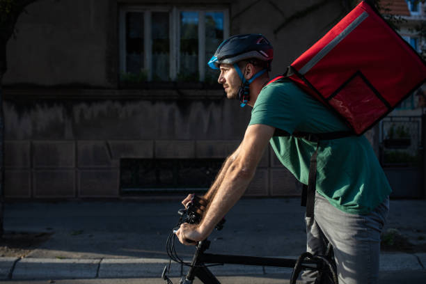 istock Fastest food delivery in city 1271339984