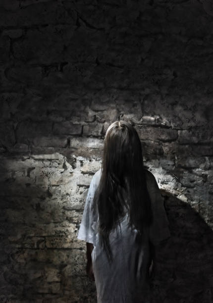 istock Scary ghost girl in the cellar 1271348578