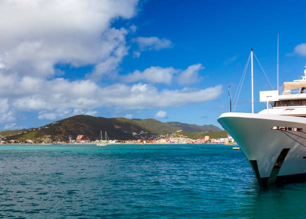 Approaching the Harbor at Phillipsburg in Dutch St Martin